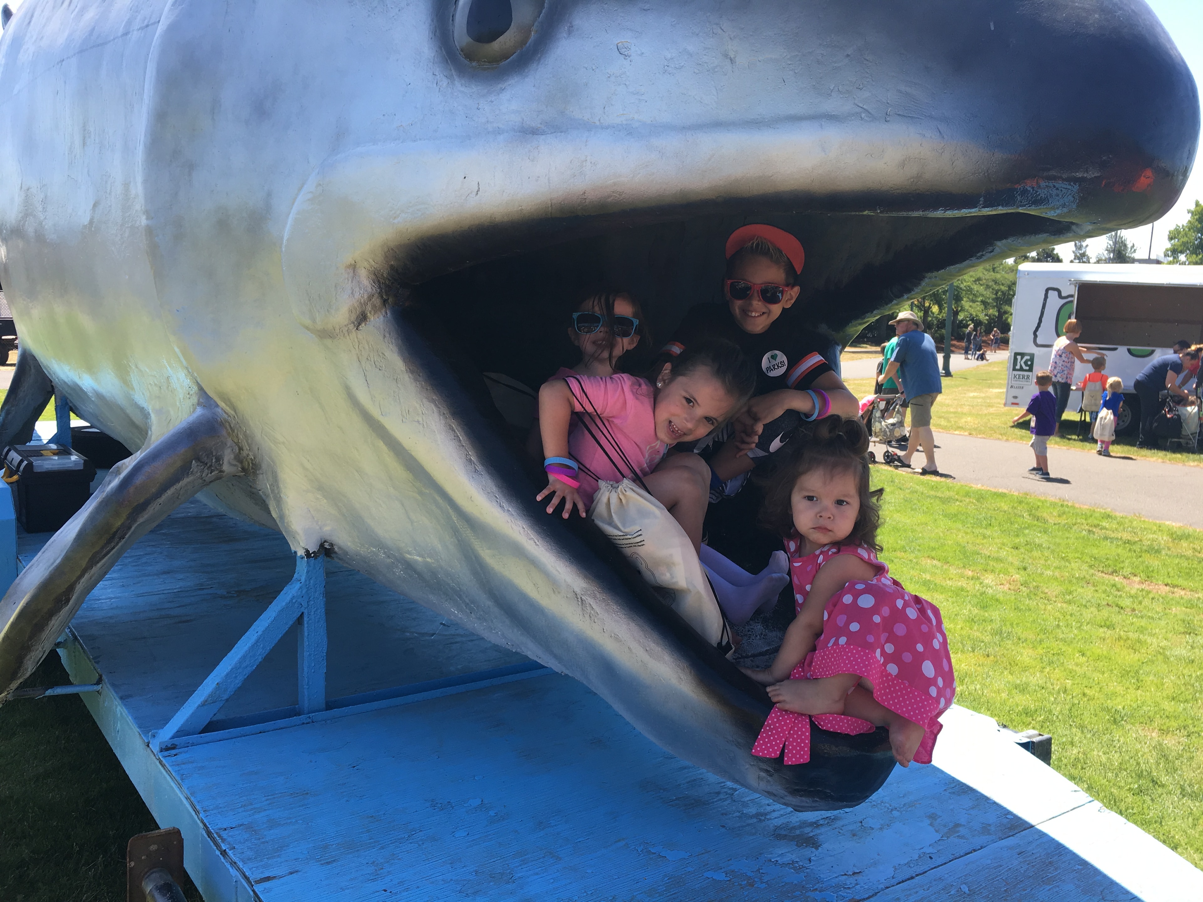 Children having fun at summer camp outdoor activities